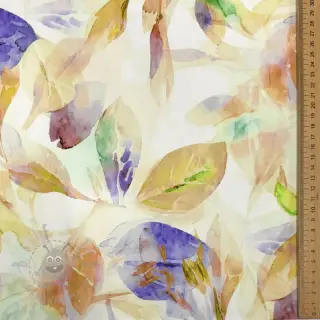 Bomullstyg SATIN Hawaii yellow digital print