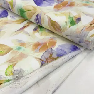Bomullstyg SATIN Hawaii yellow digital print