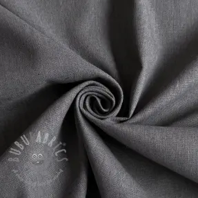 Bomullstyg med lin PREMIUM dark grey
