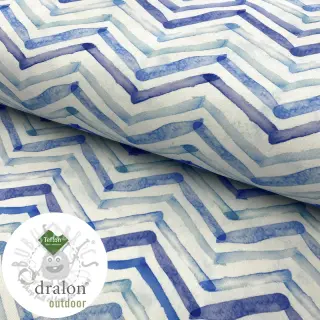 Dekorationstyg med teflonbehandling WATERCOLOUR ZIGZAG