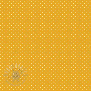 Bomullstyg Petit dots yellow