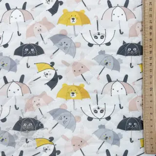 Bomullstyg QUILTING Parapluie perle