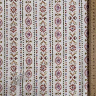 Bomullstyg Motif stripe off white digital print