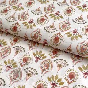 Bomullstyg Motif off white digital print
