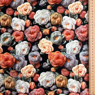 Viskos RAYON POPLIN Knitted design F digital print