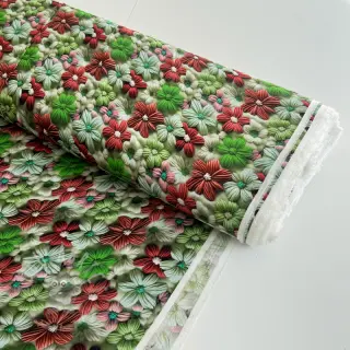 Viskos RAYON POPLIN Knitted design E digital print