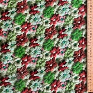 Viskos RAYON POPLIN Knitted design E digital print