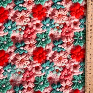 Viskos RAYON POPLIN Knitted design D digital print