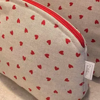 Dekorationstyg Linenlook Little love heart