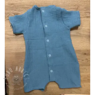 Dubbelgasväv/muslin blue shadow ORGANIC