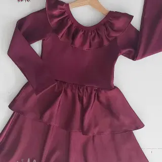 Satin SOIVÉ bordeaux
