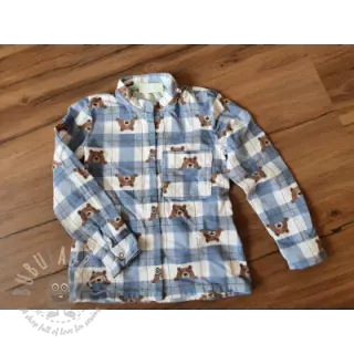 Bomullstyg FLANNEL Bear check jeans