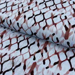 Viskos med lin Ivy Diamonds design A digital print