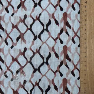 Viskos med lin Ivy Diamonds design A digital print