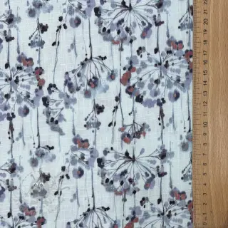Viskos med lin Agapanthus design B digital print