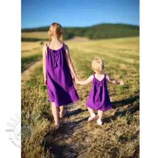 Dubbelgasväv/muslin violet