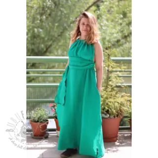 Dubbelgasväv/muslin hunter green ORGANIC
