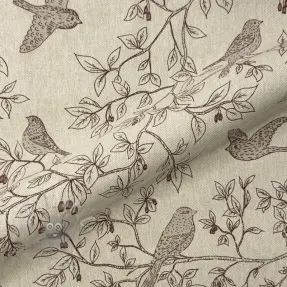 Dekorationstyg Linenlook premium Branch Bird Song