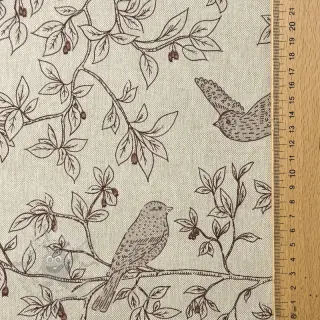 Dekorationstyg Linenlook premium Branch Bird Song