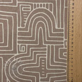 Dekorationstyg Linenlook premium Curve Maze Line