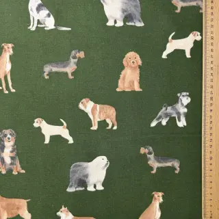 Dekoračná látka premium Dog Breed Mix