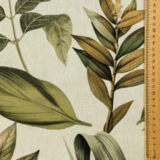 Dekoračná látka Linenlook Botanic Bold Leaf digital print