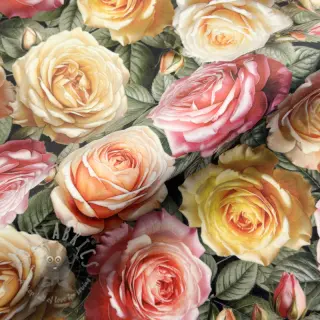 Dekorationstyg VELVET Romantic Rose Charm