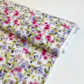 Viskos RADIANCE Flower Uma white digital print