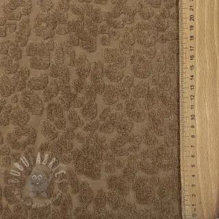 Frotté Animal skin brown