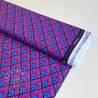 Viskos RADIANCE Graphic navy digital print