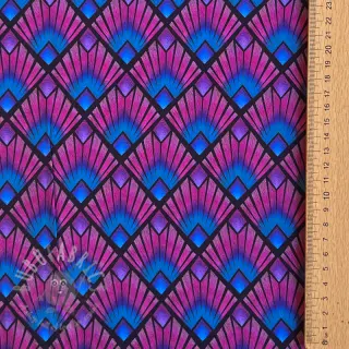 Viskos RADIANCE Graphic navy digital print