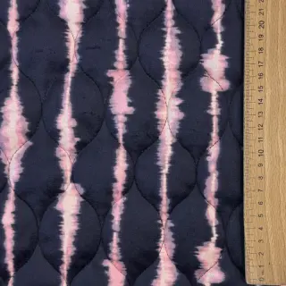Prešívaná látka VELVET Stripes navy