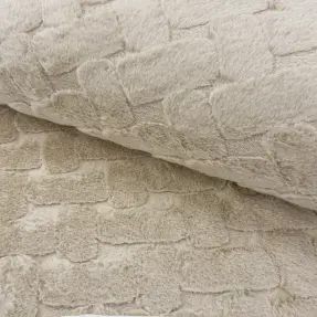 Umelá kožušina Abstract ecru