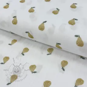 Dubbelgasväv/muslin Pears design A digital print