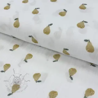 Dubbelgasväv/muslin Pears design A digital print