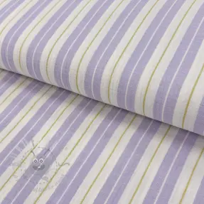 Dubbelgasväv/muslin YARN DYED Line purple