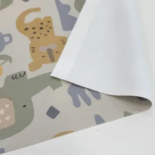 Látka na pršiplášť Safari animals ecru
