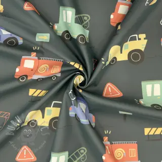 Tyg till regnkappa Vehicles army green