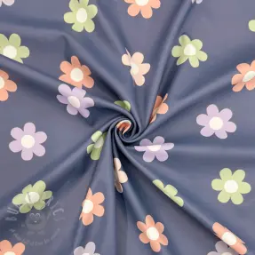 Tyg till regnkappa Flowers jeans