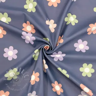 Tyg till regnkappa Flowers jeans