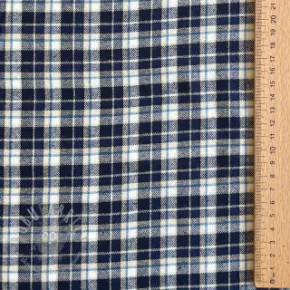 Bomullstyg YARN DYED CHECK BRUSHED Silva design B