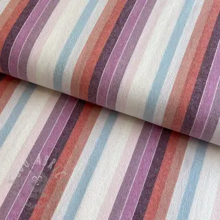 Bomullstyg YARN DYED Line multi