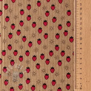 Manchester STRETCH Little strawberries sand