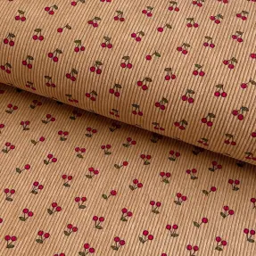 Menčester STRETCH Little cherry sand