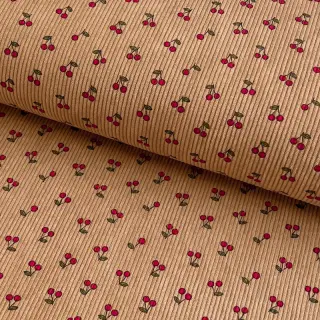 Menčester STRETCH Little cherry sand