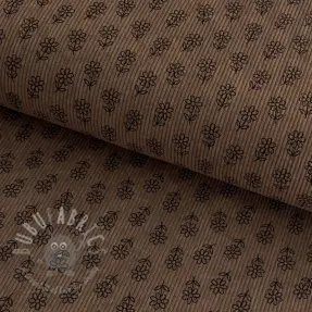 Manchester STRETCH Little flower taupe