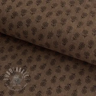 Manchester STRETCH Little flower taupe