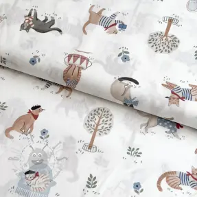 Bomullstyg Vive la France design Och digital print
