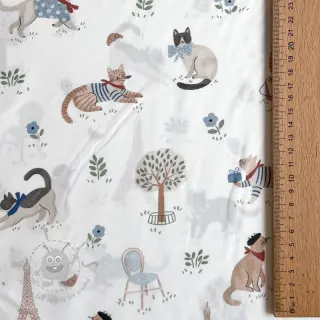 Bomullstyg Vive la France design Och digital print