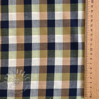 Bomullstyg YARN DYED Square pickle